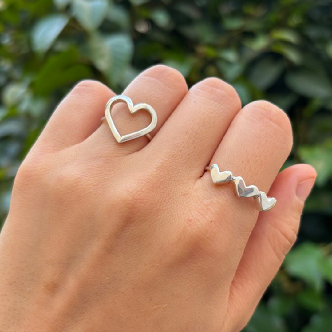 Anillo 3 corazones