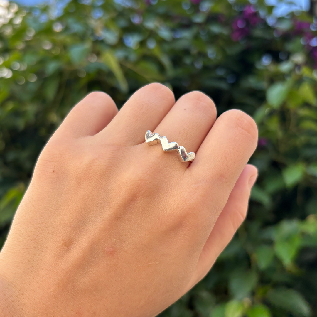 Anillo 3 corazones