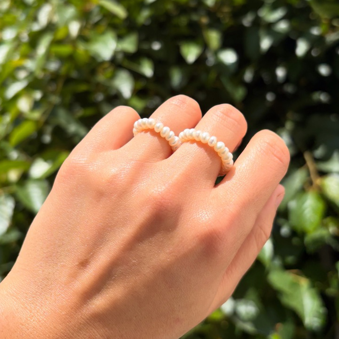 Anillo perlas