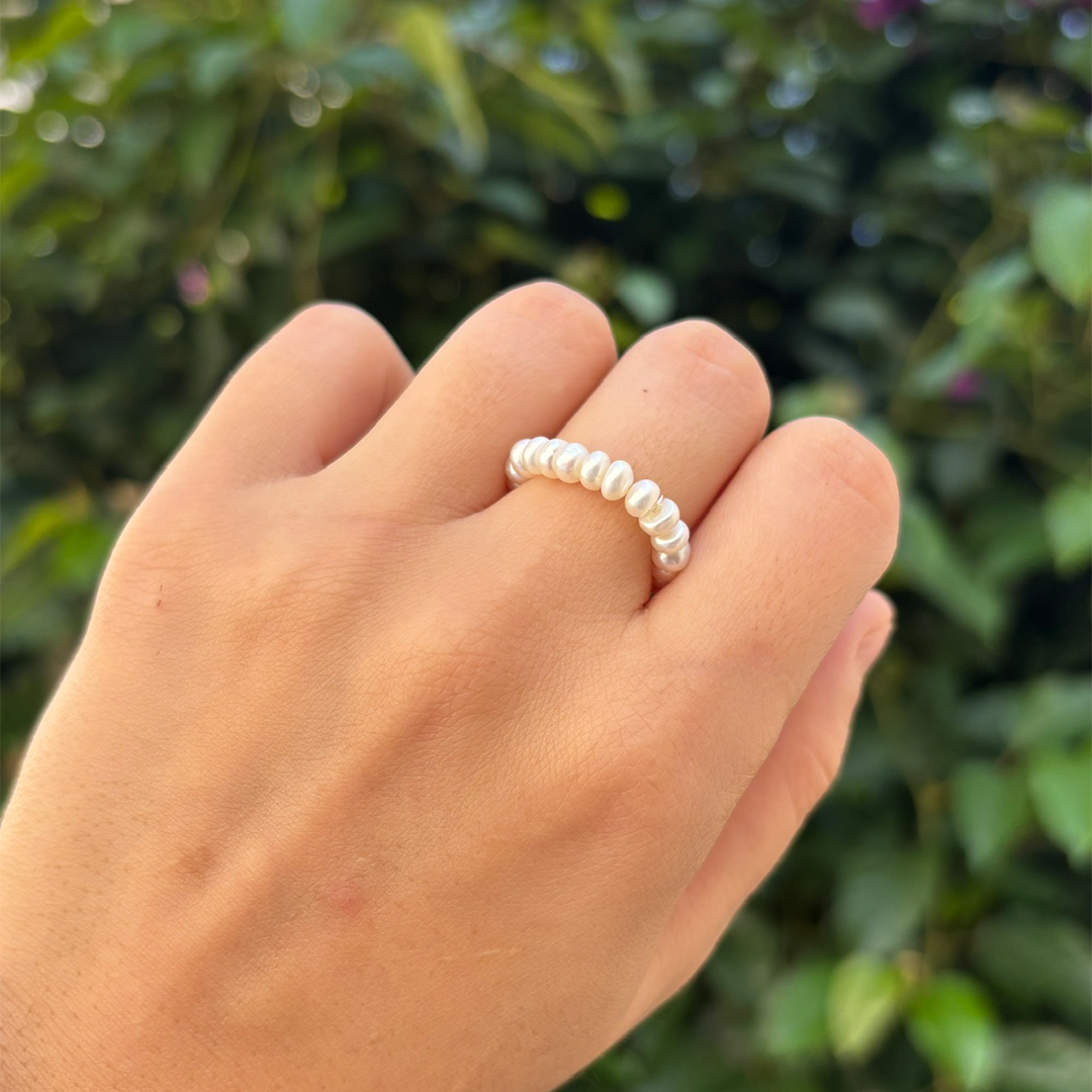 Anillo perlas