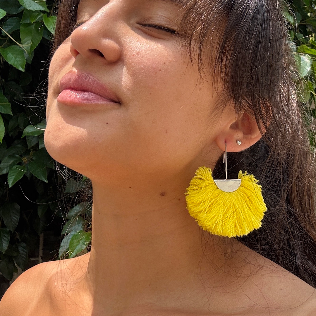 Aretes de abanico