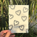 Postal Corazones Milagritos