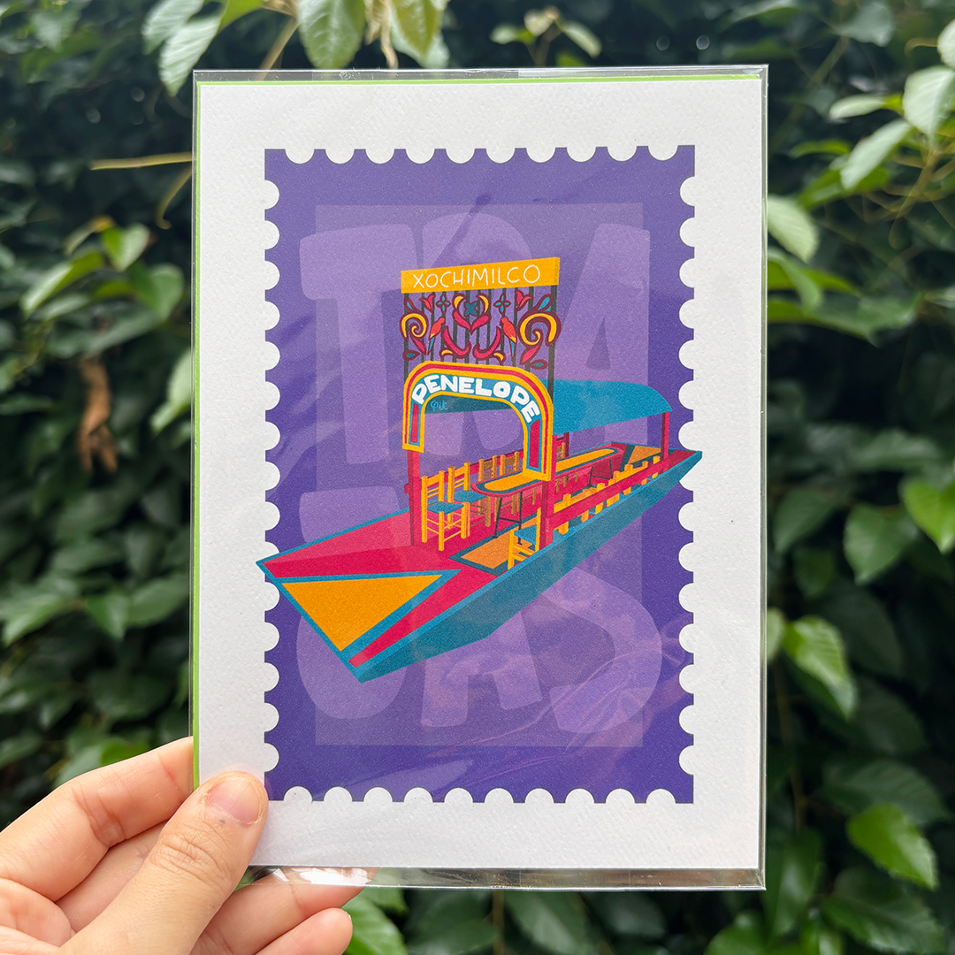Print Trajinera Morado