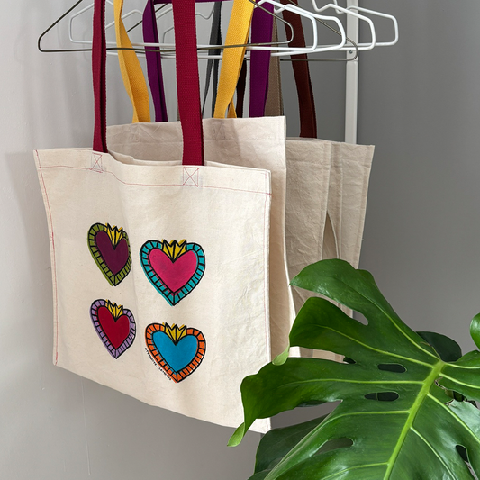 Tote Bag Corazones Milagritos