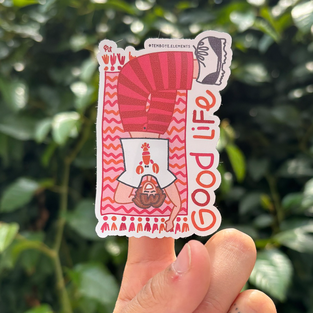 Sticker Good Life Rosa