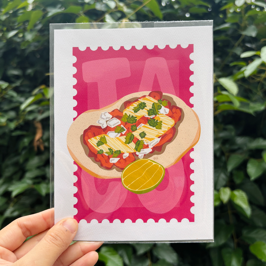 Print Taco Rosa