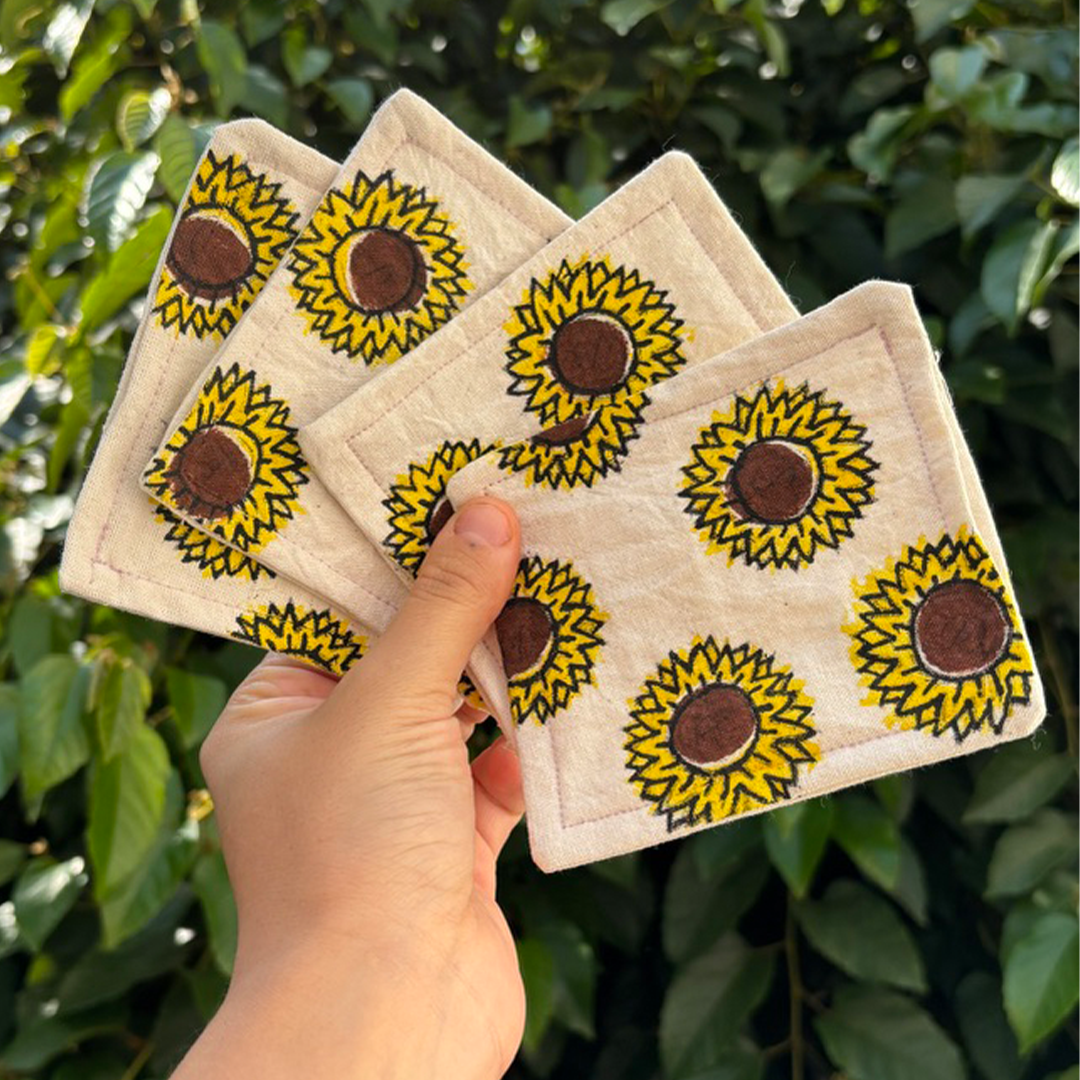 Portavasos Girasoles
