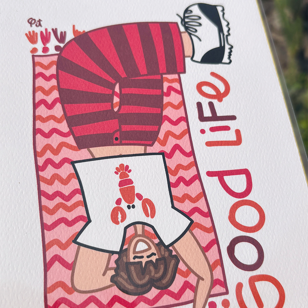 Print Good Life Rosa