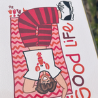 Print Good Life Rosa