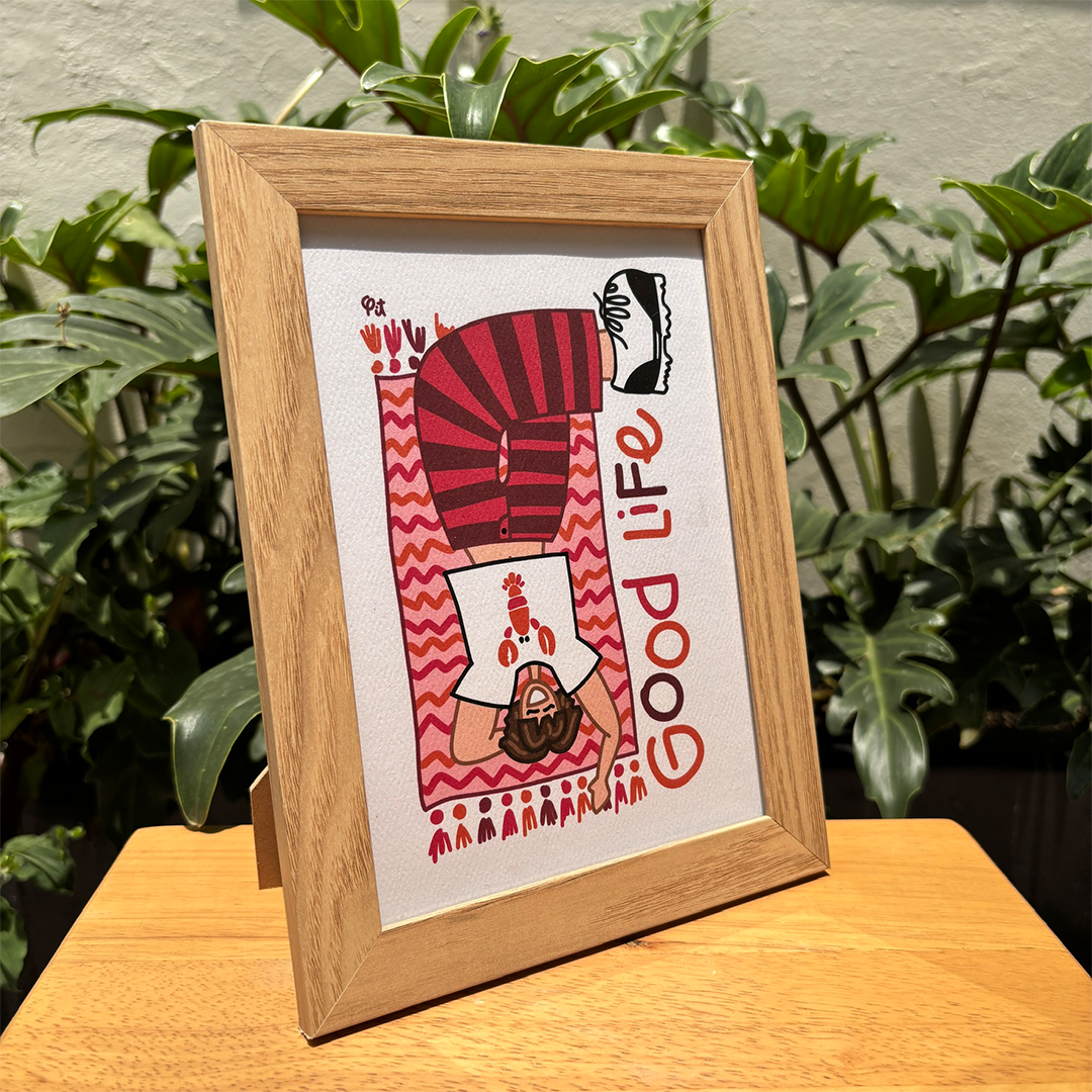Print Good Life Rosa